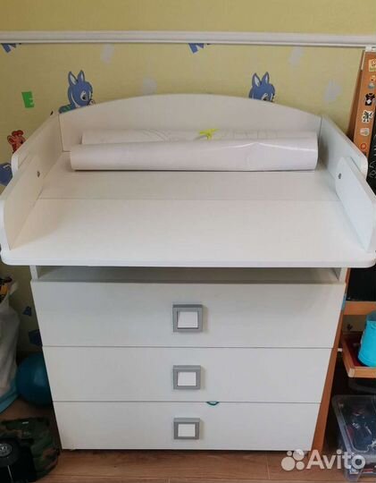 Пеленальный комод белый