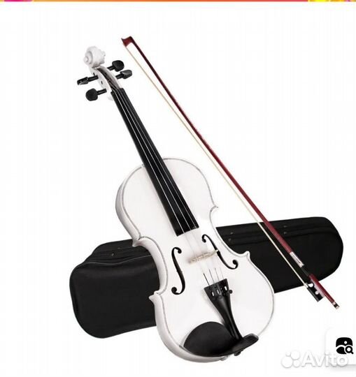 Скрипка brahner BVC-370/MWH 4/4 белая ученическая