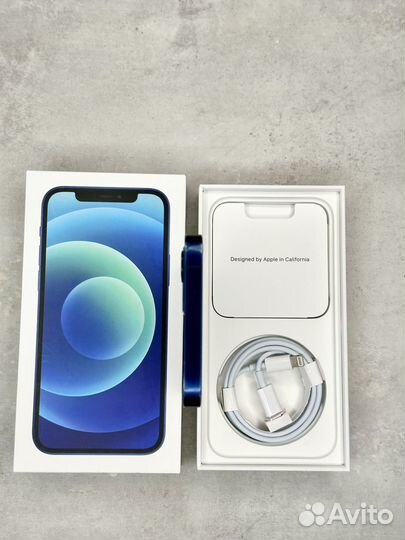 iPhone 12 128Gb Blue (80%,гарантия,simesim)