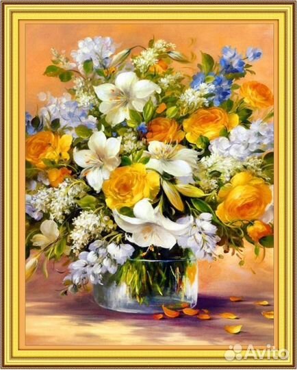 Алмазная мозаика. Картина стразами 40на50см