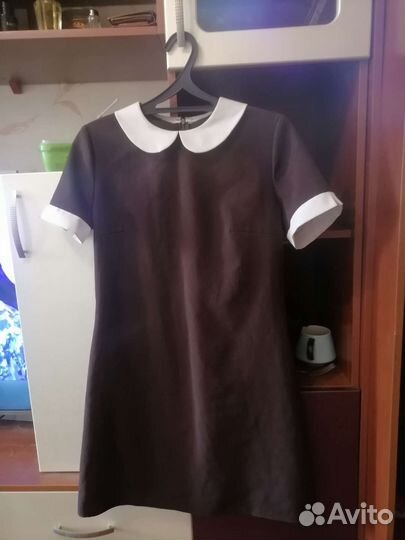 Форма школьная коричневая с воротником