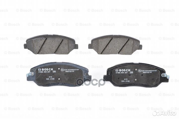 Колодки тормозные дисковые 0986494227 Bosch