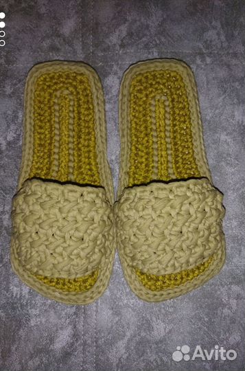 Домашние тапочки ручной работы