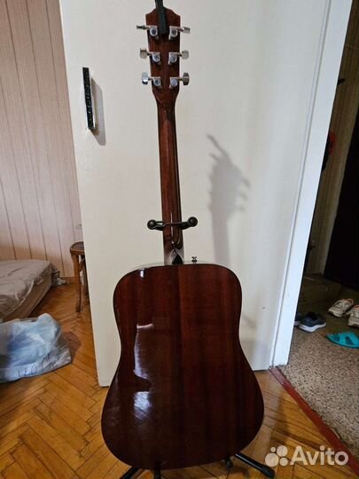 Fender CD60S Nat + чехол + каподастр + подставка