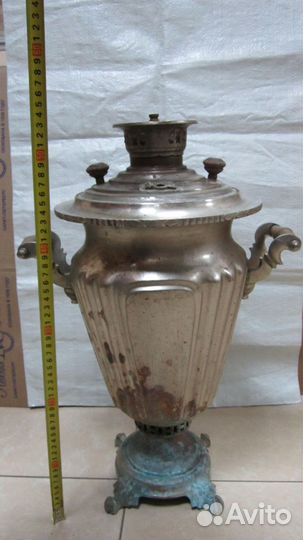 Старинный Угольный самовар рюмка с гранями