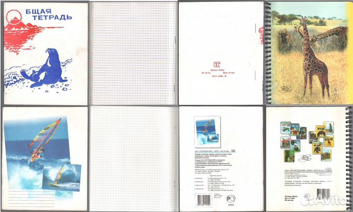 Общие и школьные тетради 