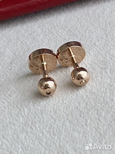 Пусеты cartier. Золото 750. Диаметр 6 мм