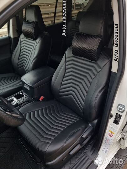 Чехлы Prado 150 - Camry V70 V55 - Rav4 Черные Akc