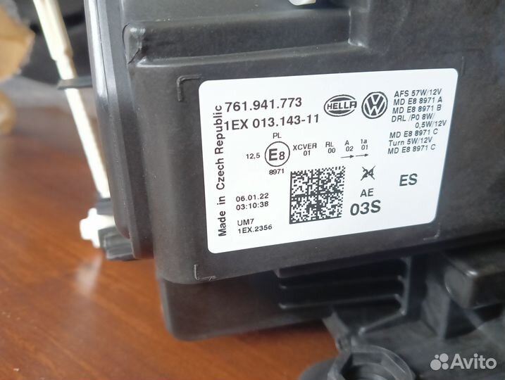 Фара левая Volkswagen Touareg 2019-23 новая ориг