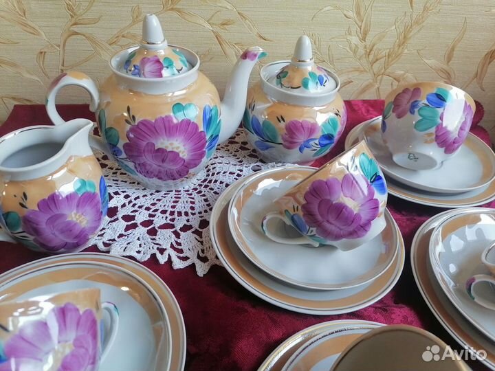 Сервиз чайный Дулево. Агашки. Новый