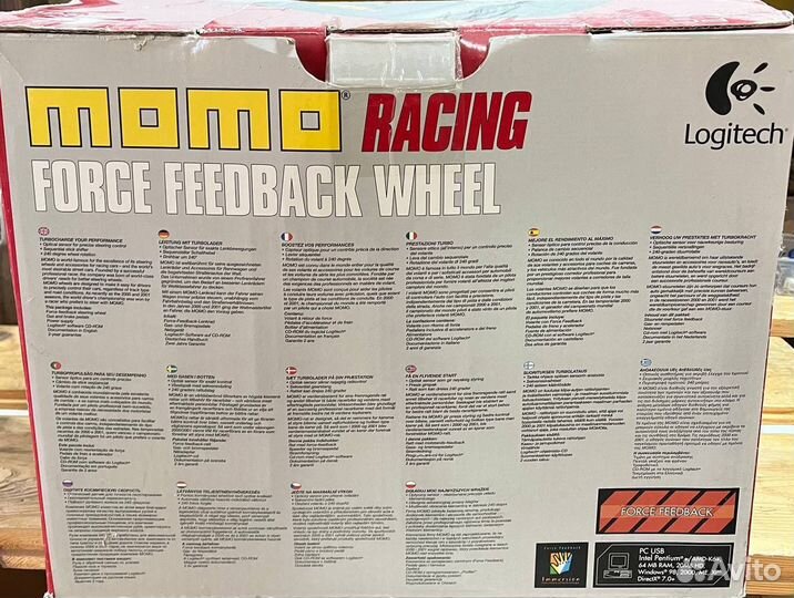 Игровой руль logitech momo racing