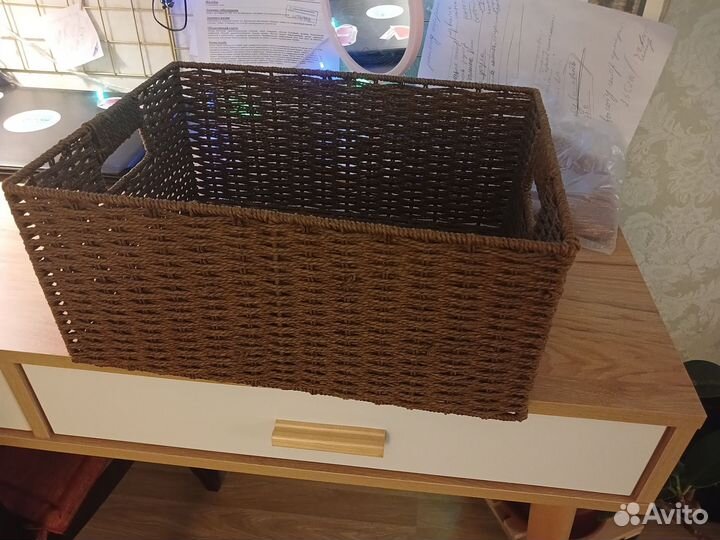 Корзина плетеная для хранения