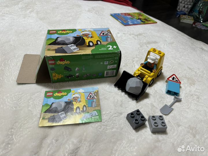 Lego duplo бульдозер поезд