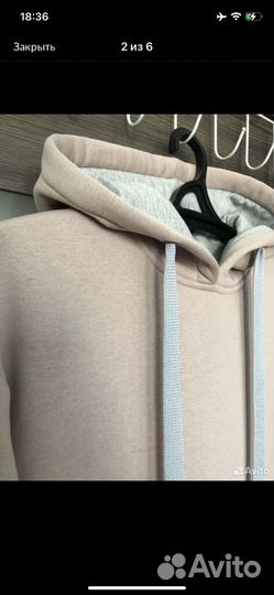 Платье худи утепленное