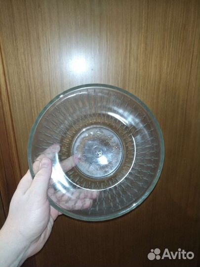 Салатник, стекло, диаметр 21 см