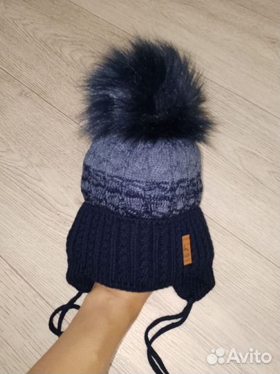 Шапка зимняя 3-5лет новая