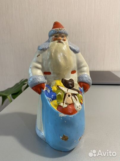 Дед мороз ленигрушка папье-маше СССР