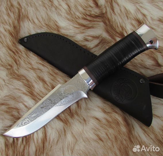 Нож нс-24А (X50CrMoV15) алюминиевые вставки