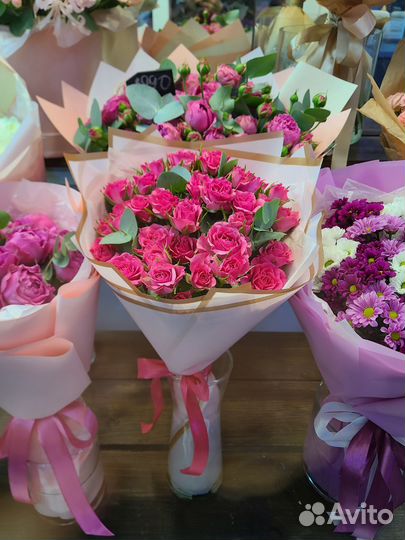 Живые цветы букеты розы с доставкой 101, 51