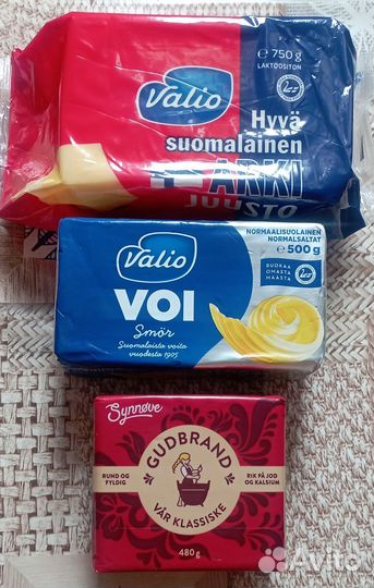 Козий коричневый сыр изНорвегии,сыр и масло Valio