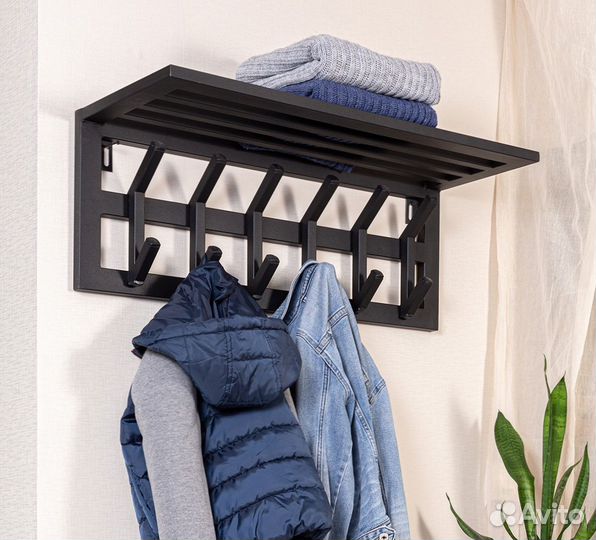 Вешалка настенная в стиле лофт