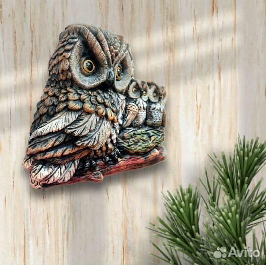 Совушки. Настенное панно для дома и дачи