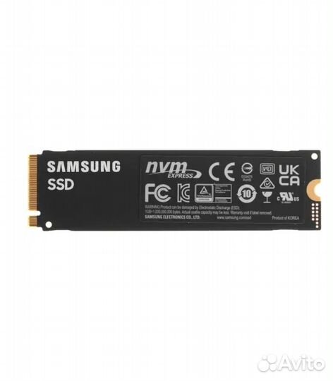 1 тб SSD M.2 накопитель Samsung 980 PRO, черный (M