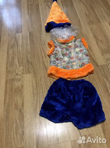 Новогодний костюм гнома 110 рост