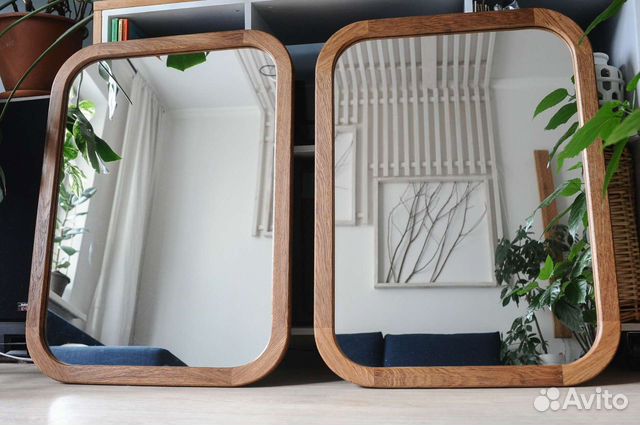 Зеркало для ванной 600*800мм дуб