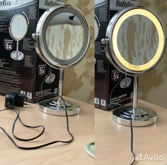 Настольное Зеркало с подсветкой