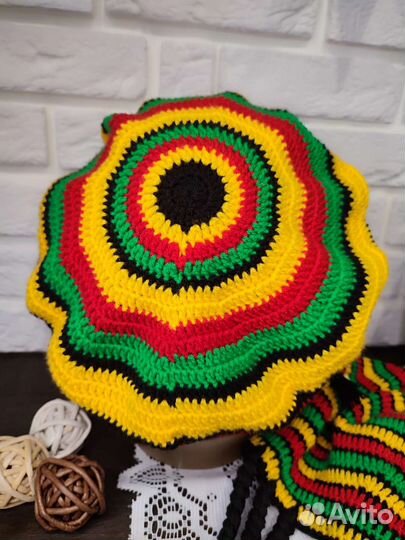 Берет в стиле Боба Марли