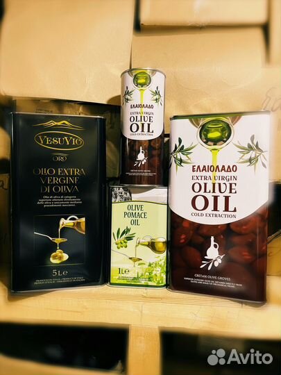 Масло оливковое Extra Virgin, 5 л (Греция) Нераф