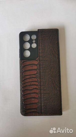 Кожанный Чехол на Samsung S 21 Ultra