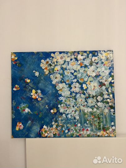 Картина маслом на холсте цветы