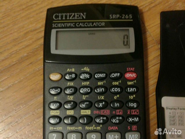 Инженерный калькулятор Citizen spr-265
