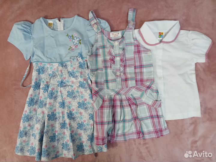 Одежда для девочки 4-5 лет пакеты(весна/лето)