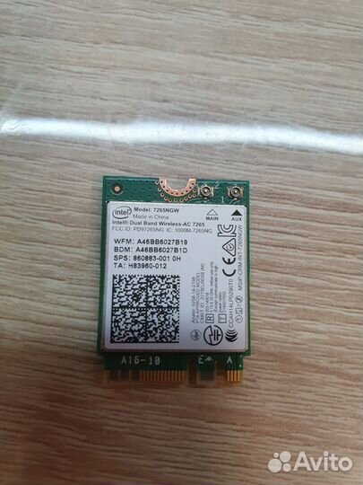 Wi-fi адаптер intel 7265ngw
