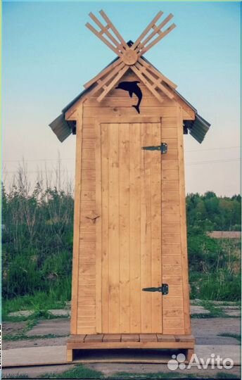Уличный туалет с декором тпп 852