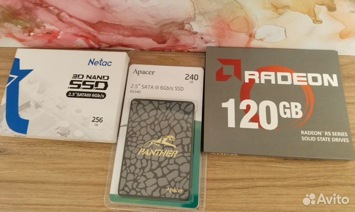 SSD 120GB 240GB 256GB 480GB 1TB новые гарантия