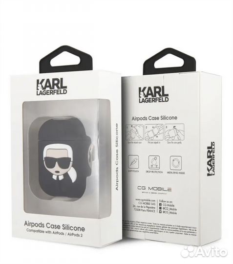 Чехол на airpods 2 Karl lagerfeld оригинал