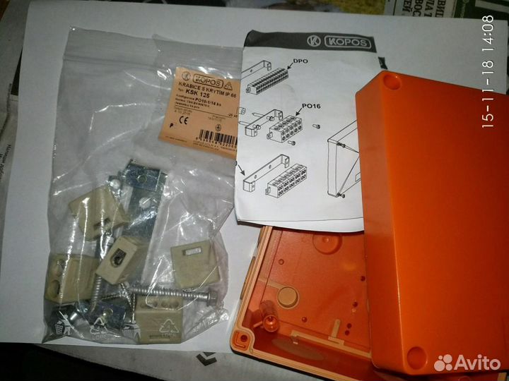 Коробка для соединения кабелей распайка