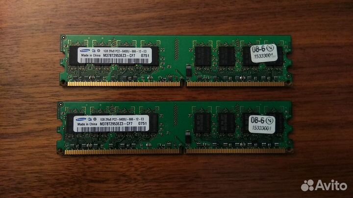 Память DDR2 по 1Gb