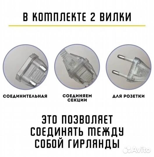 Гирлянда штора