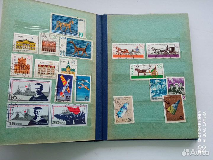 Марки коллекционные с альбомом