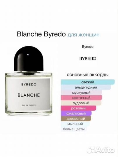 Духи byredo blanche