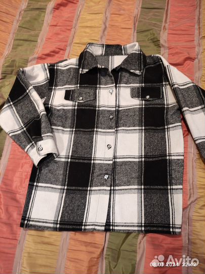 Рубашка для девочек оверсайз 146-152 см