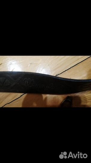 Ремень wrangler мужской кожаный на кнопке