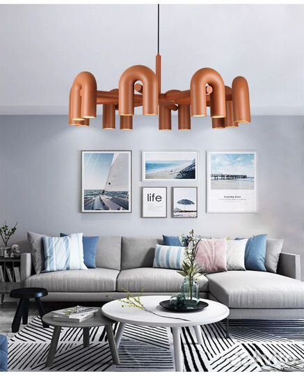 Дизайнерская подвесная люстра новая