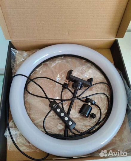 Кольцевая лампа 33 см RGB