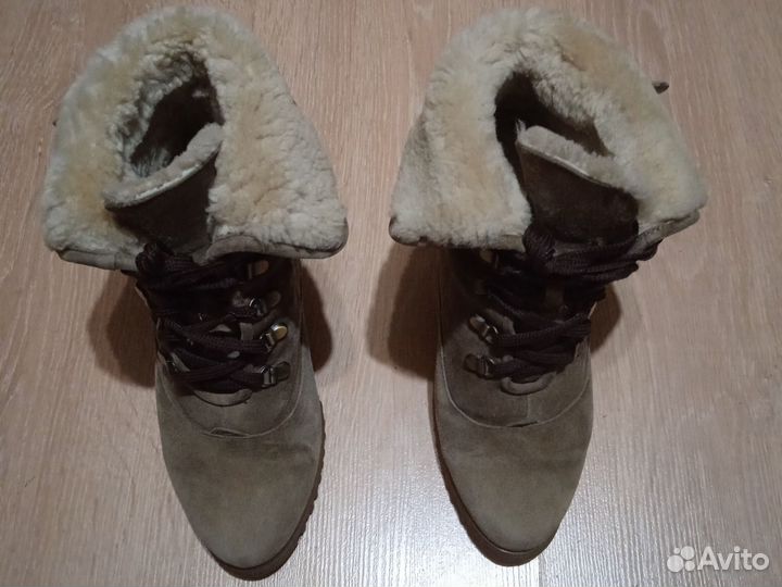 Женская зимняя обувь 38 раз. Натур. Замша и мех